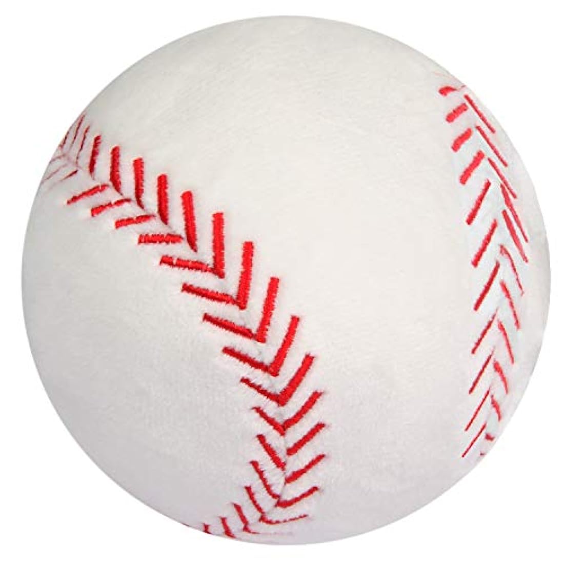 Peluche con diseño de pelota de béisbol, color blanco