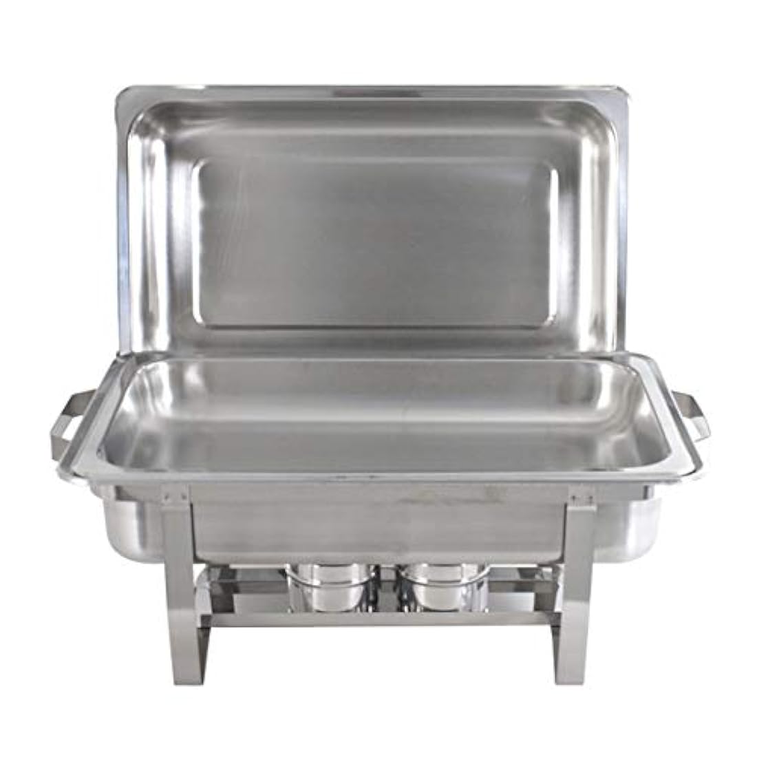 Plato con patas plegables completo de acero inoxidable