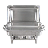 Plato con patas plegables completo de acero inoxidable