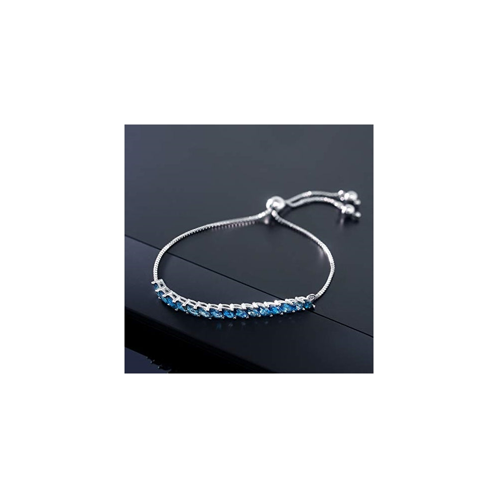 Pulseras y tobilleras de tenis de plata de ley