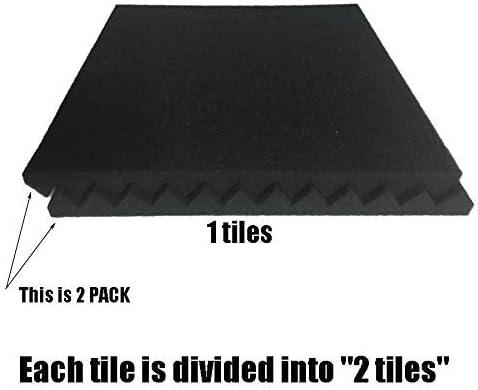 Paneles Acústicos Wedge 12 x 12 x 1 - 48 Piezas para Estudio