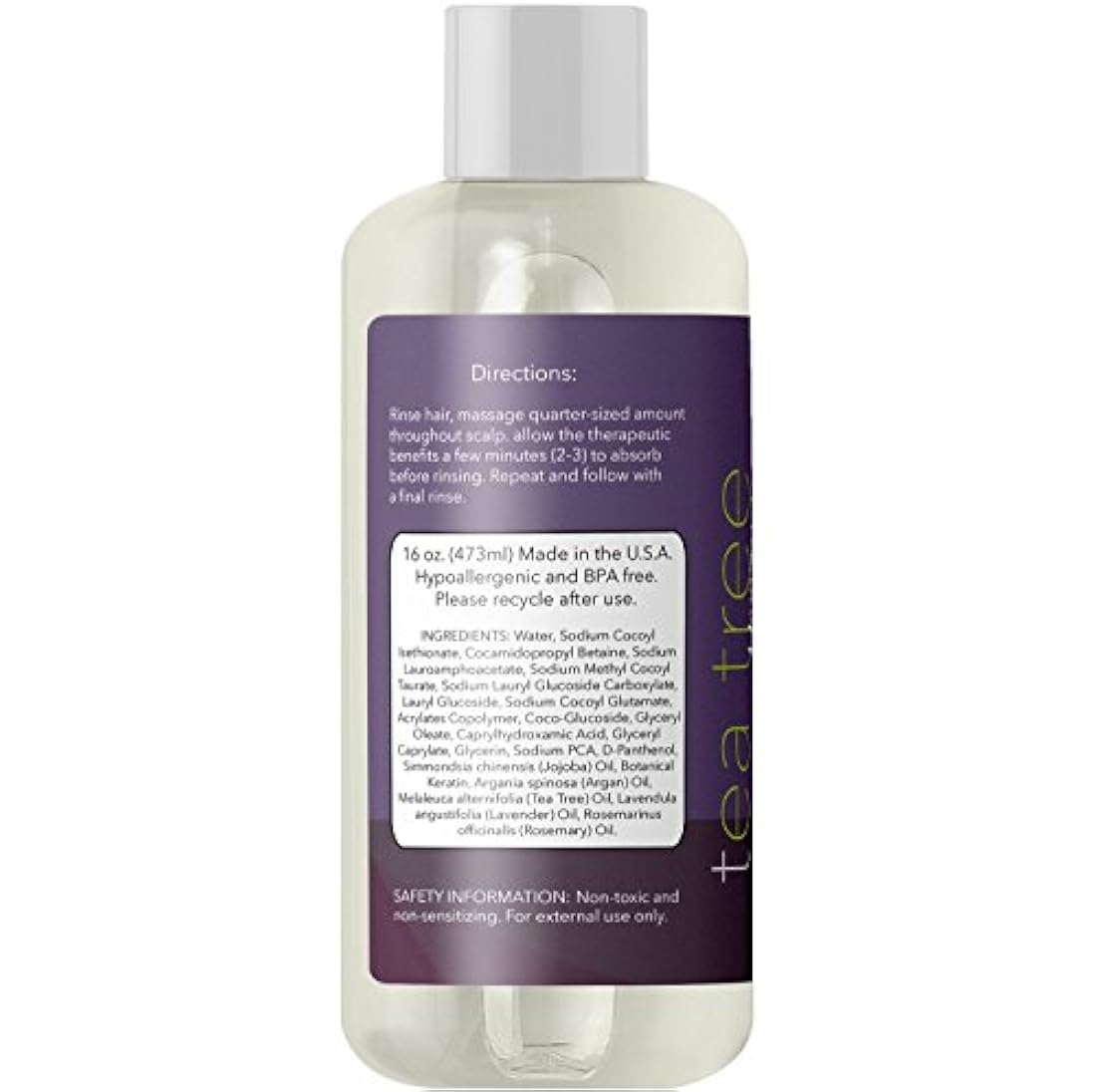 Champú de árbol de té para la pérdida de cabello