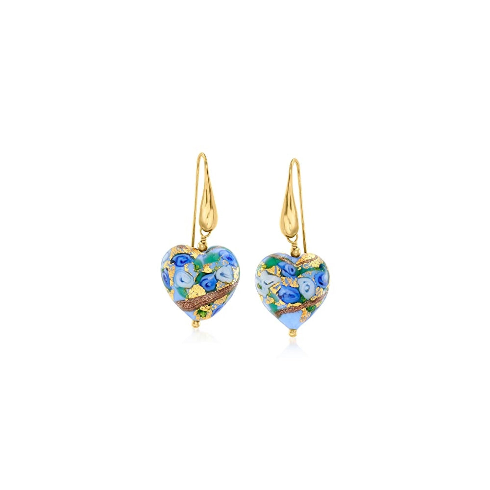 Aretes de gota de cristal en oro de 18 quilates
