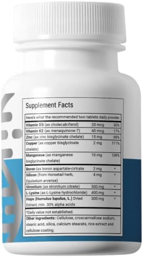 Suplemento óseo avanzado, Advanced Bionutritionals, 60 tabletas