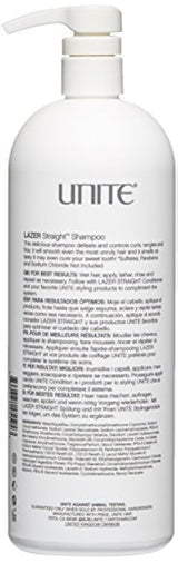 Unite Lazer de pelo Straight Champú, 33.8 fl oz