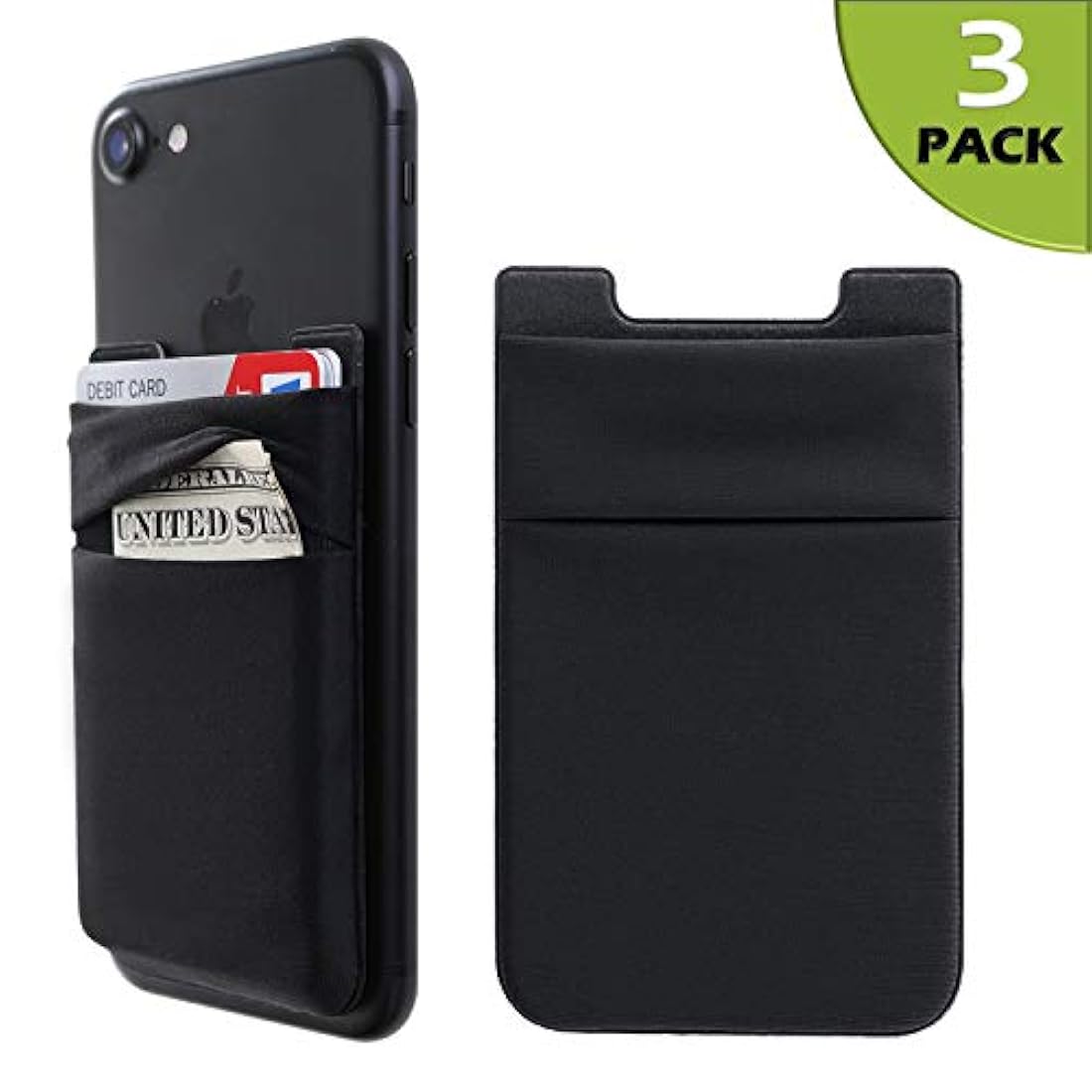 Funda de licra elástica para tarjetas de crédito