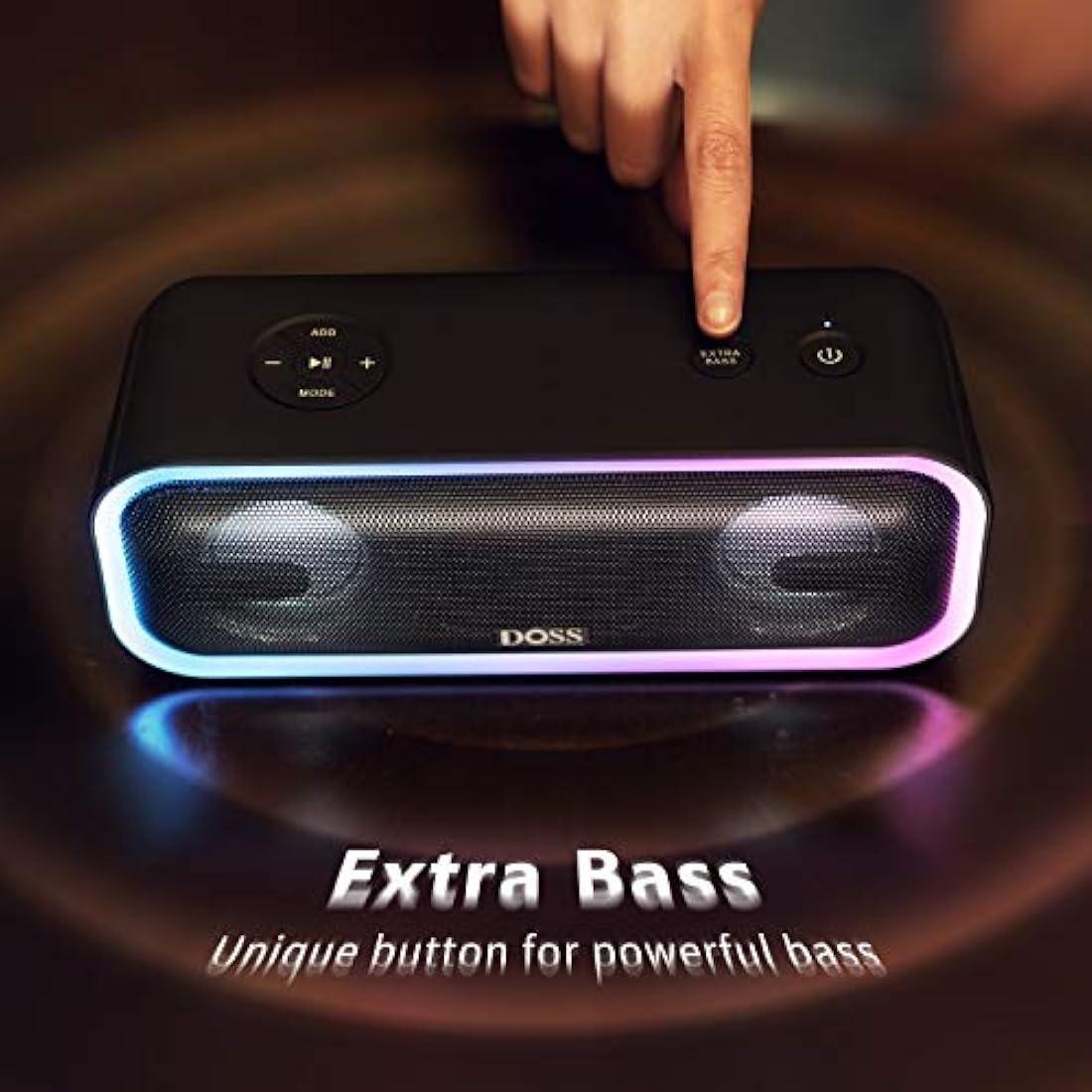 DOSS SoundBox Pro+ Altavoz Bluetooth inalámbrico negro