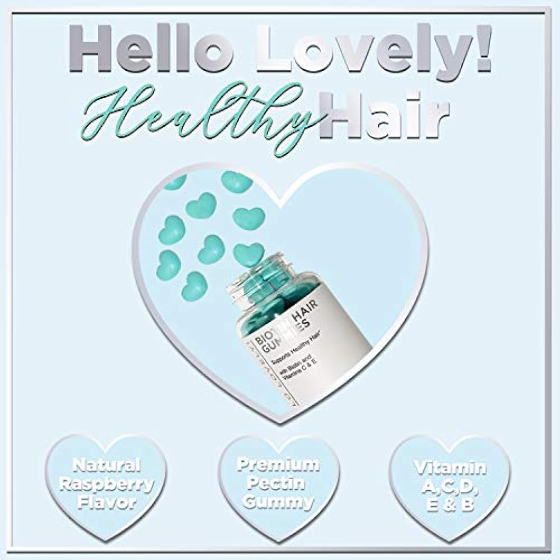 Vitaminas de goma para el cabello