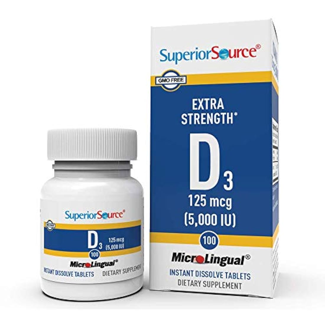 Extra Strength Vitamina D3 5000 UI, 100 unidades