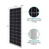 Panel solar monocristalino