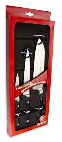 Juego de cuchillos de 3 piezas Serie 5100 con borde hueco,