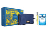Versace Man Eau Fraiche - Juego de 3 piezas de regalo para hombre con aerosol Eau de Toilette, mini y bolsa