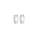 Aretes tipo argolla de plata esterlina chapada en oro
