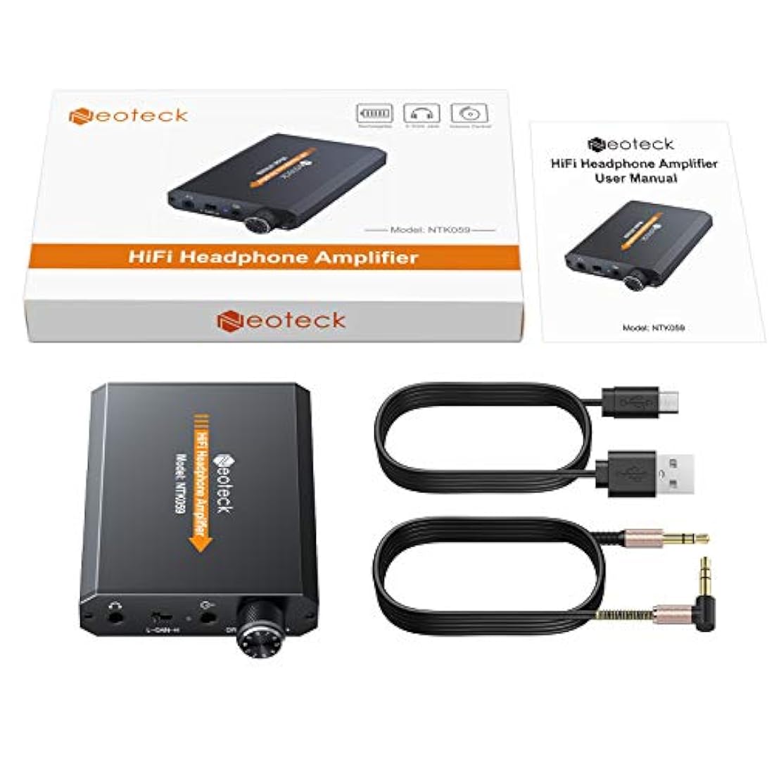 Neoteck Amplificador de auriculares portátil de 0.138 in