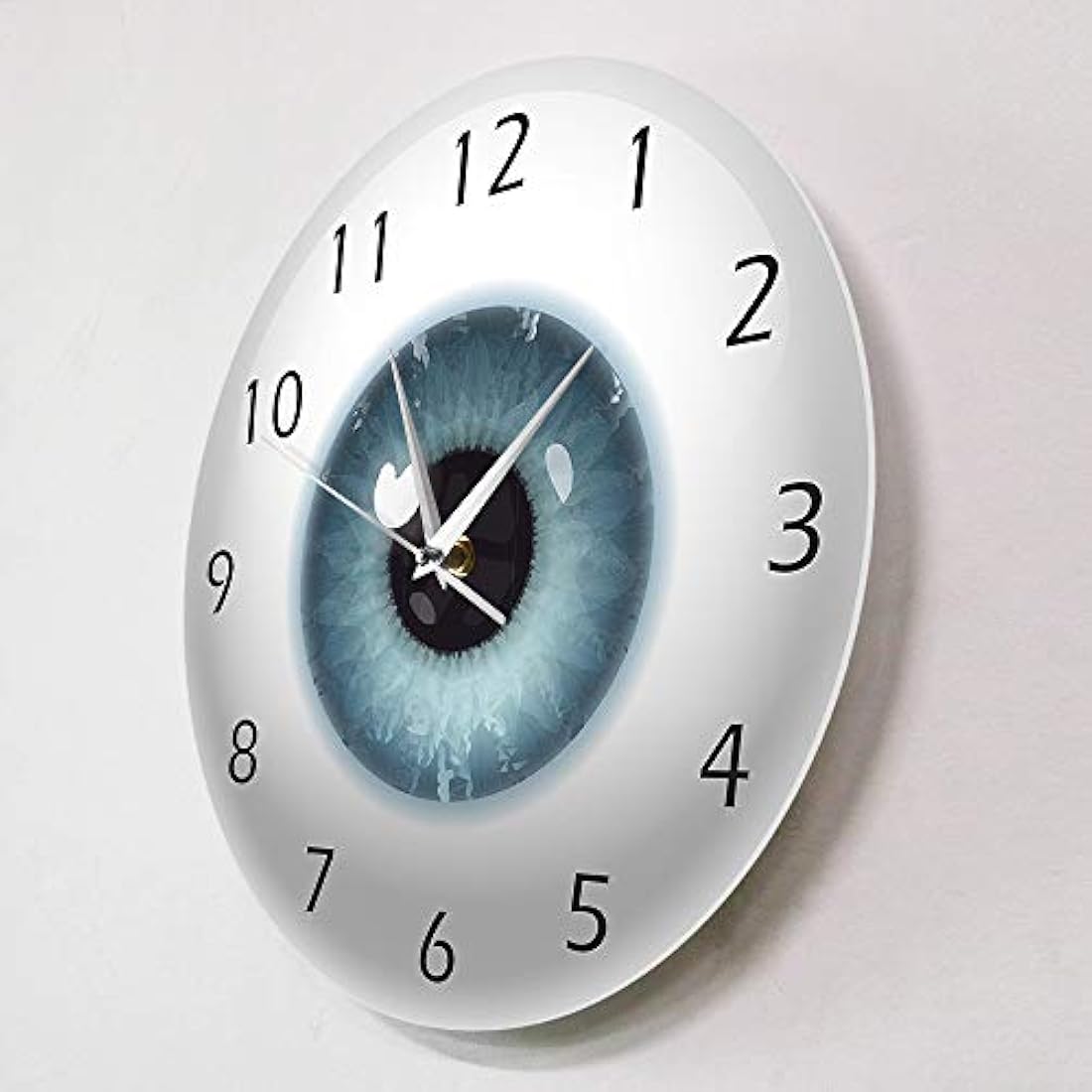 Reloj de pared silencioso con diseño de ojo de globo ocular