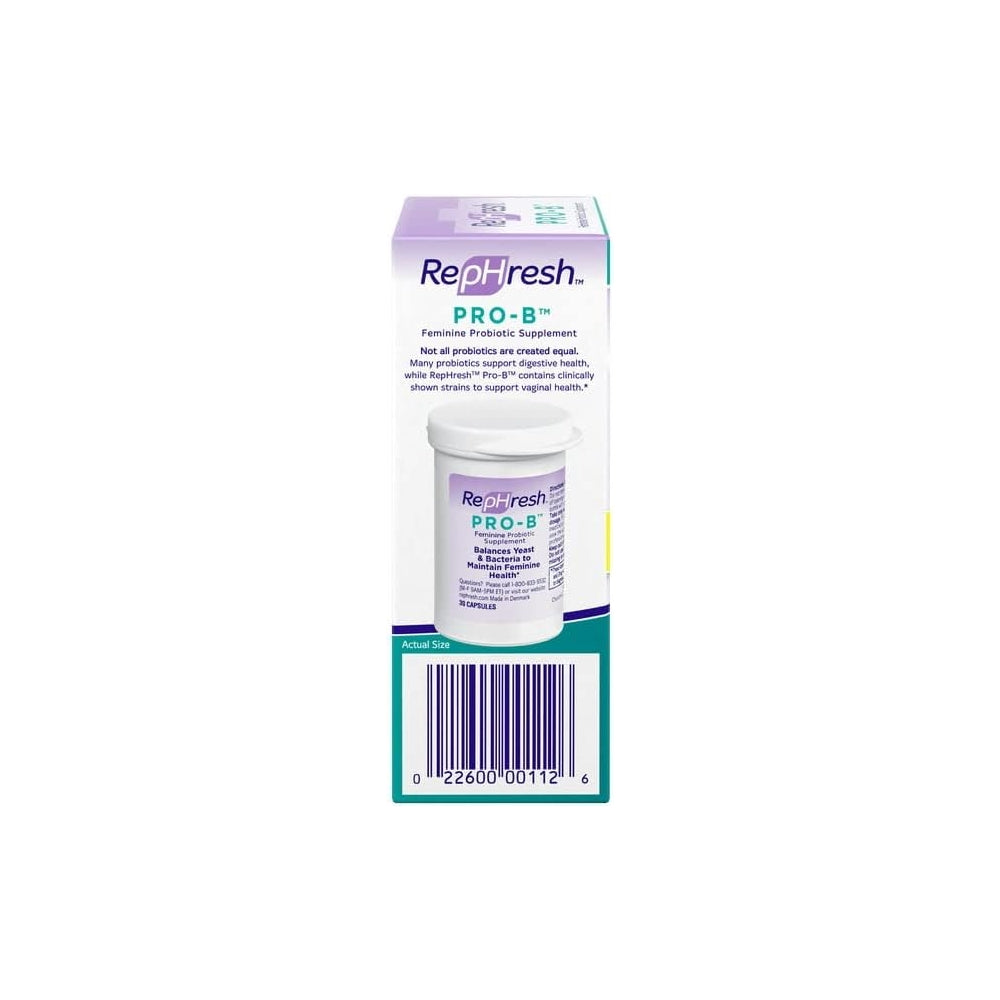 Suplemento RepHresh Pro-B  femenino probiótico  30 cápsulas