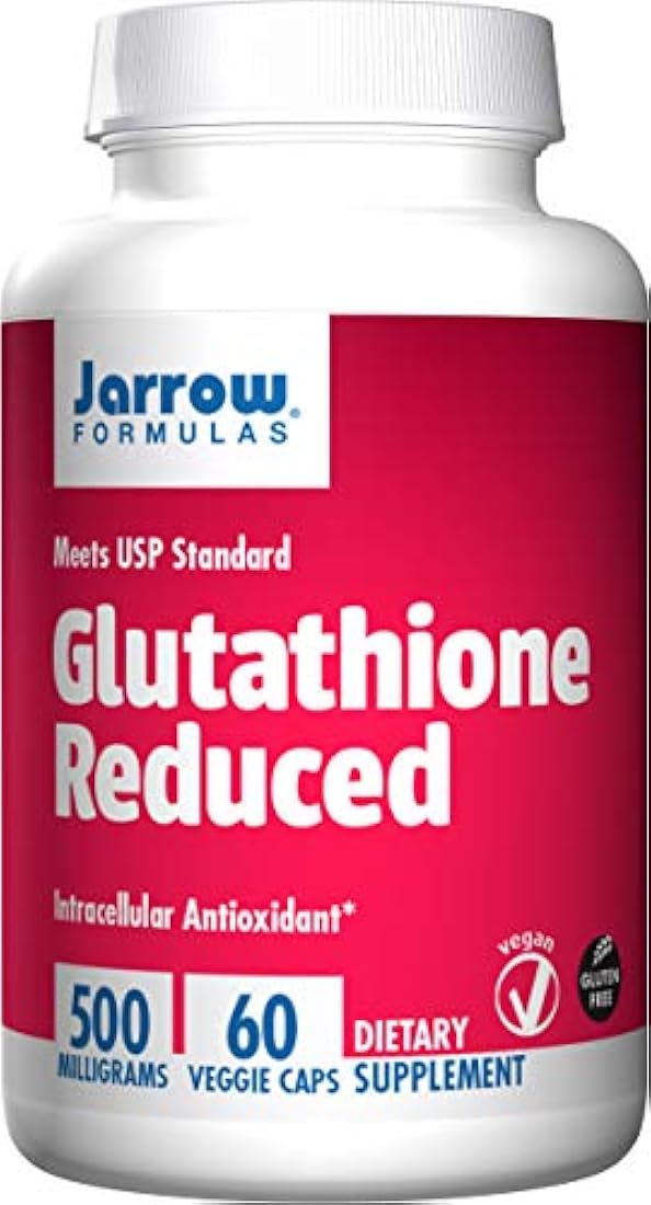 Cápsulas antioxidantes Jarrow Formulas Glutathione Reduced, 500 miligramos, GLRED, 1, 1