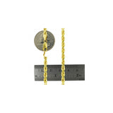 Pulseras de oro amarillo de 14 quilates con corte