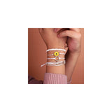 Pulseras de cuerda trenzada hecha a mano con diseño