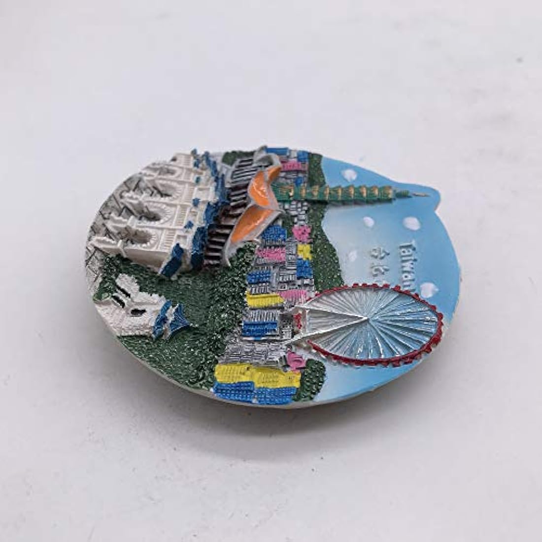 Imán 3D para nevera de viaje hecho a mano