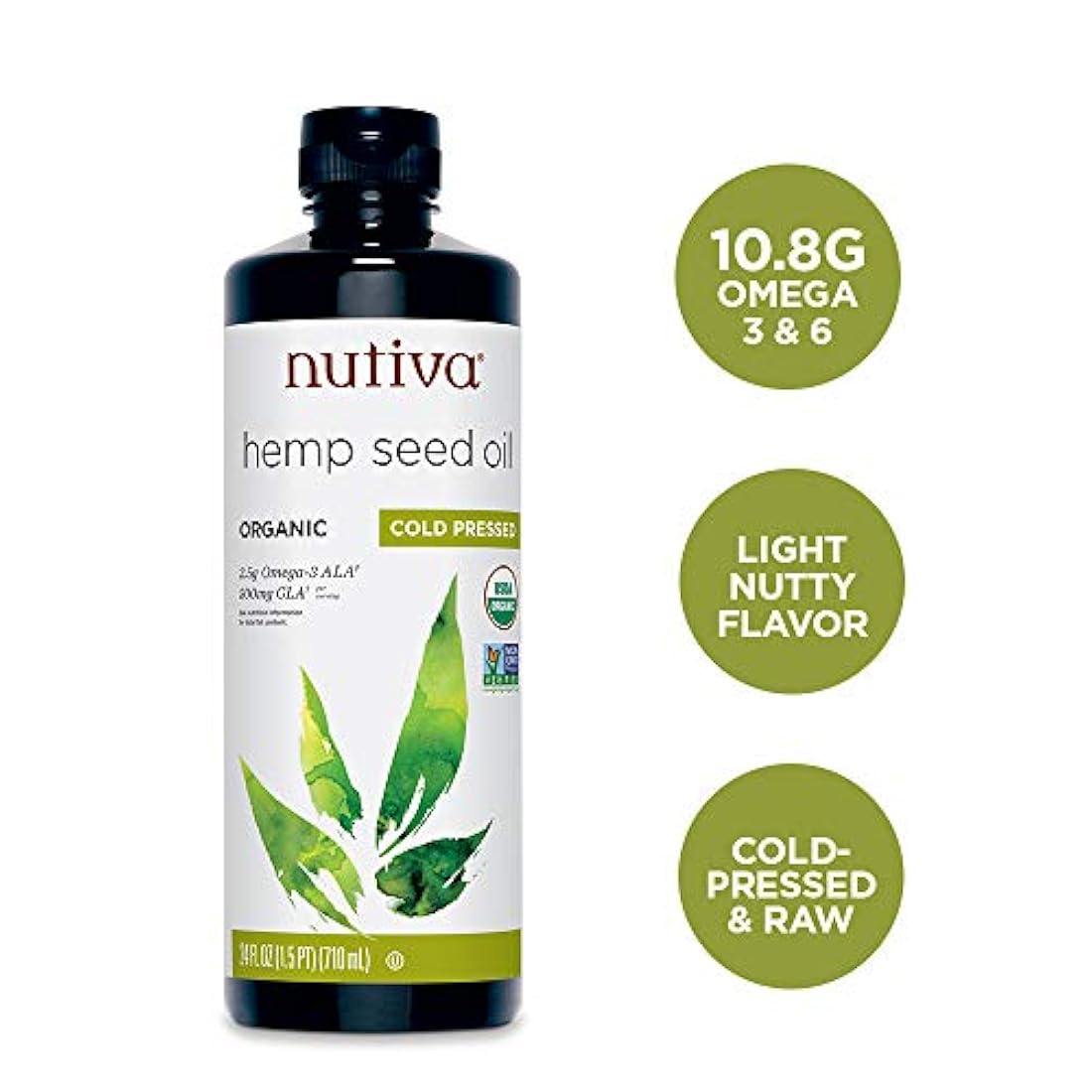 Aceite de cáñamo orgánico (24 Fl Oz (Pack of 1))