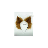 Disfraces de Diadema de orejas de lobo marrón talla única