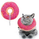 BINGPET Lindo collar de recuperación de donas para gatos y cachorros, suave y ajustable, protector de cuello en E para mascotas después de la cirugía, apto para gatitos, perros pequeños
