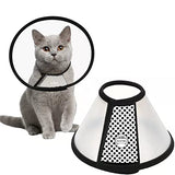 COLLAR de recuperación ajustable para mascotas, cono en forma de E, para gatos, cachorros, conejos, collar protector de plástico Elizabeth para curación de heridas, práctica cubierta de cuello, tamaño mediano 5#
