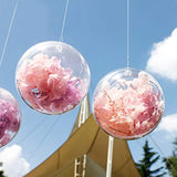 20 unidades de bolas de plástico transparente rellenables