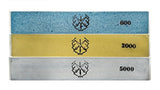 Chosera 600, 2 K, 5 K Edge Pro piedra set, 1 "x6" X 5 mm