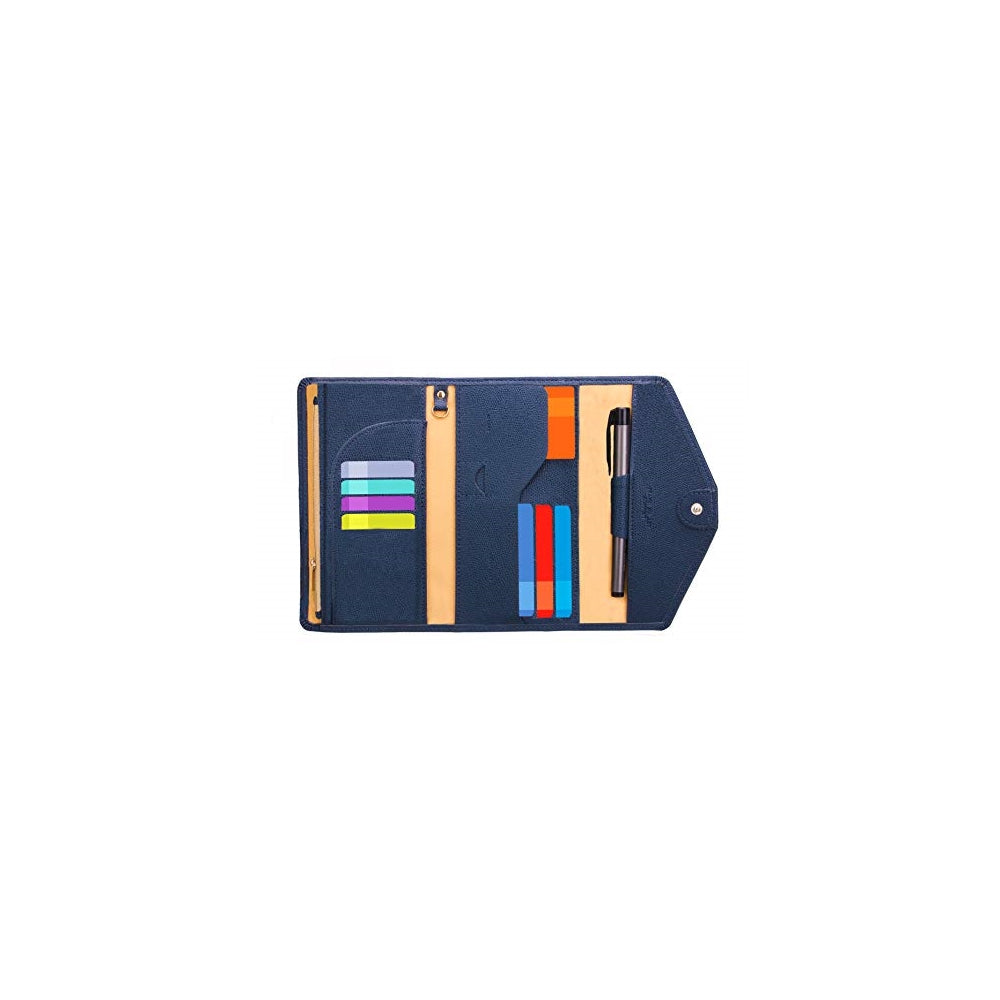 Porta Documentos y Tarjetas soporte color azul