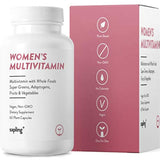 Multivitamínico para las mujeres Suplemento diario - con vitaminas de alimentos integrales, a base de plantas, frutas y verduras orgánicas. Vitamina A, complejo B, C, D3, E, K2 pimienta negra. Vegano y sin OMG - 60 cápsulas.