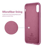 OTOFLY Funda de goma de gel de silicona líquida a prueba de golpes para iPhone Xs/iPhone X, antiarañazos y huellas dactilares, compatible con iPhone X/iPhone Xs de 5.8 pulgadas (2018), morado lila