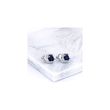 Aretes brillantes con circonita cúbica de cristal