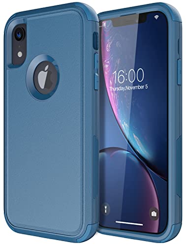Diverbox for iPhone Xr Case [Shockproof] [Dropproof] [Dust-Proof],Heavy Duty Protection Phone Case Cover for Apple iPhone XR (Blue)