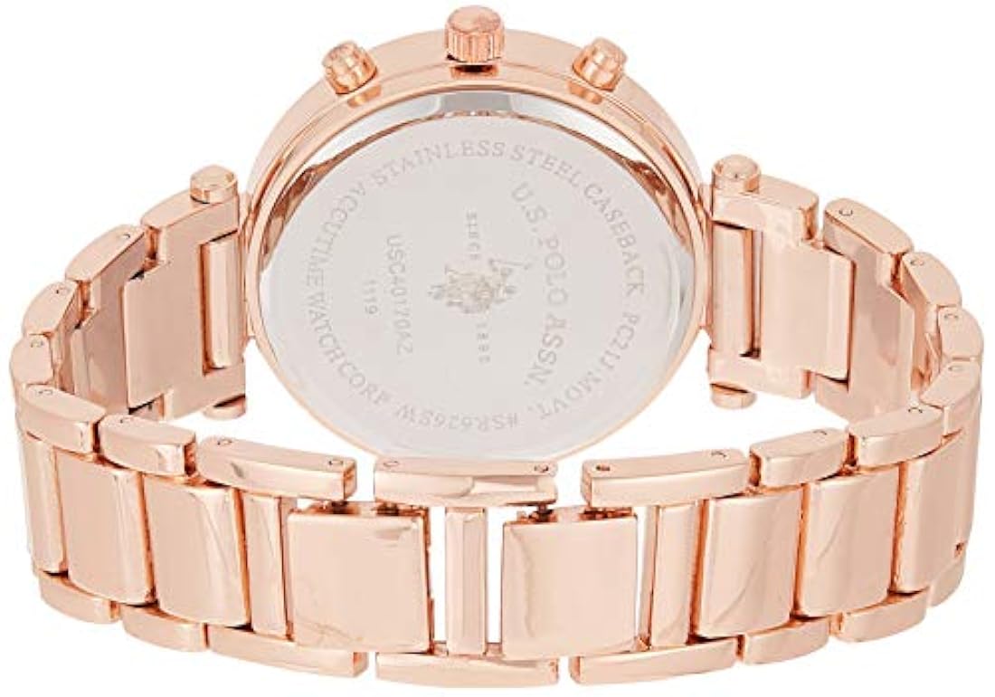 Reloj de vestir de mujer de cuarzo con tonos dorados