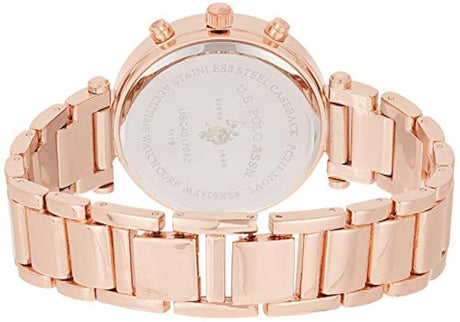 Reloj de vestir de mujer de cuarzo con tonos dorados