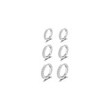 Aretes pequeños de aro  para mujer
