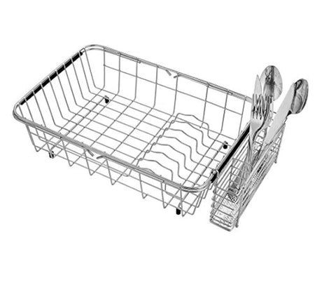 Escurreplatos extensible y soporte para utensilios