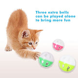 UPSKY Rodillo de juguete para gatos de 3 niveles con seis bolas de colores interactivos, divertido rompecabezas de ejercicio físico mental para gatitos.