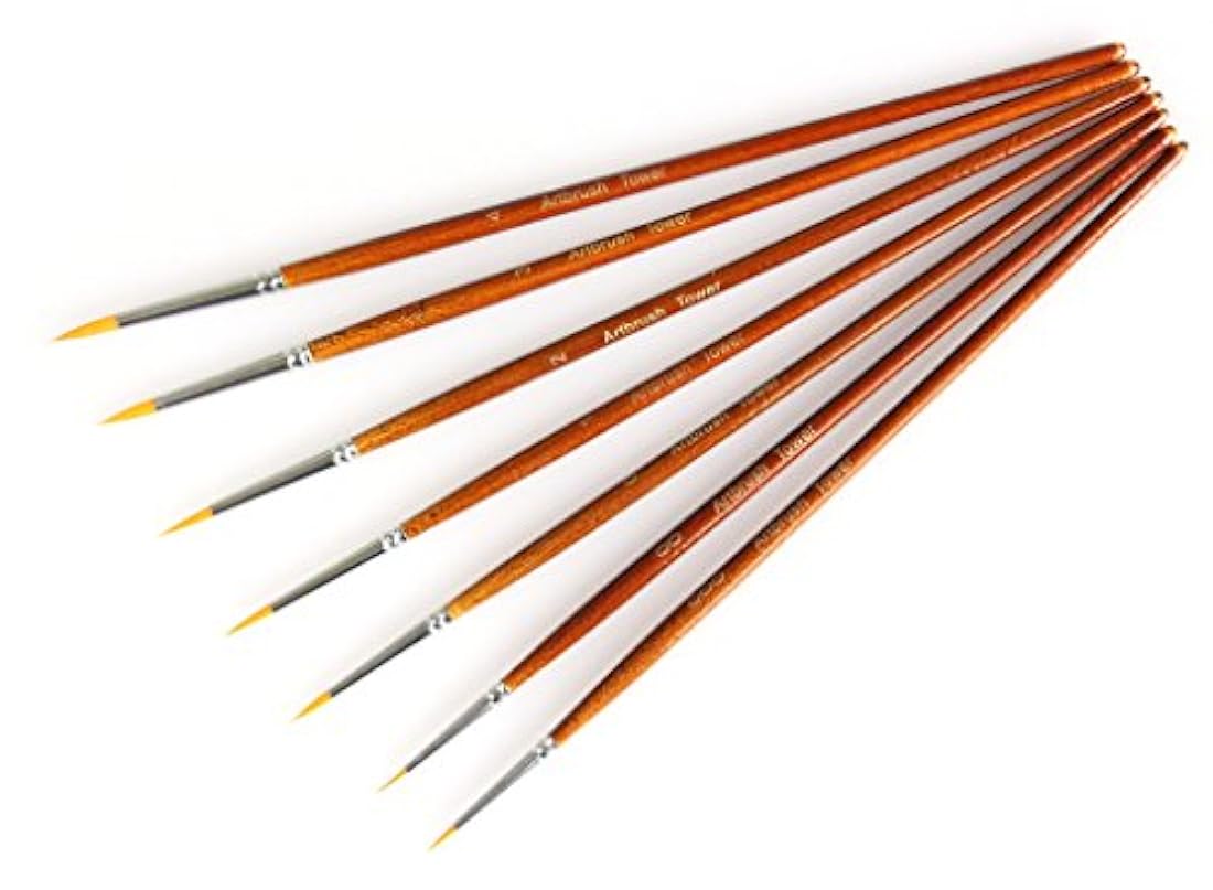 Juego de brochas para  pintura cuadro Detalles