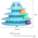UPSKY Cat Toy Roller Cat Toys 3 Level Towers Tracks Roller