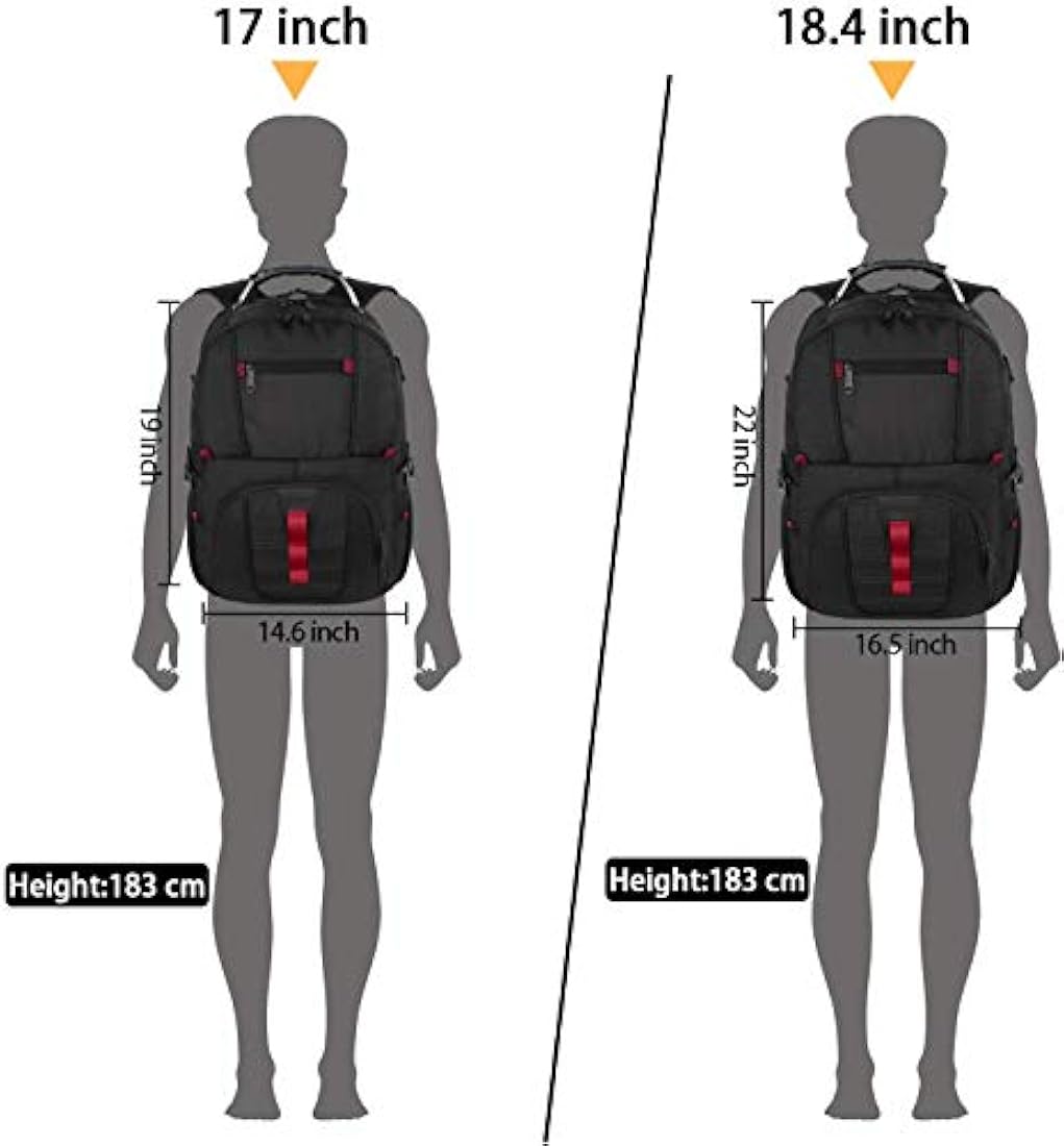 Mochilas de viaje para hombre negro