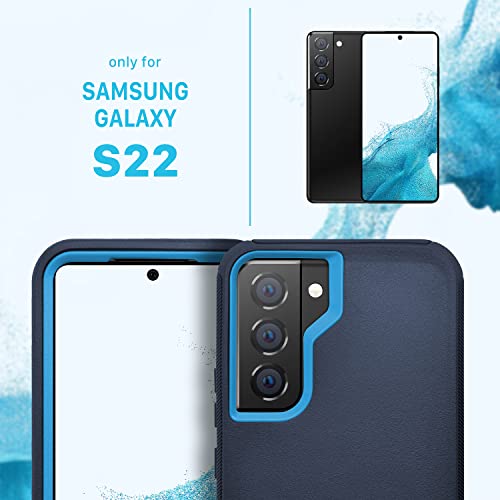 Funda para Galaxy S22 Plus, protección contra caídas, resistente al agua, a prueba de golpes, caídas, polvo, funda protectora de 3 capas para Samsung Galaxy S22 Plus 5G