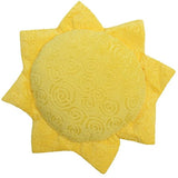 Almohada de peluche (diseño de luna, luna), color amarillo