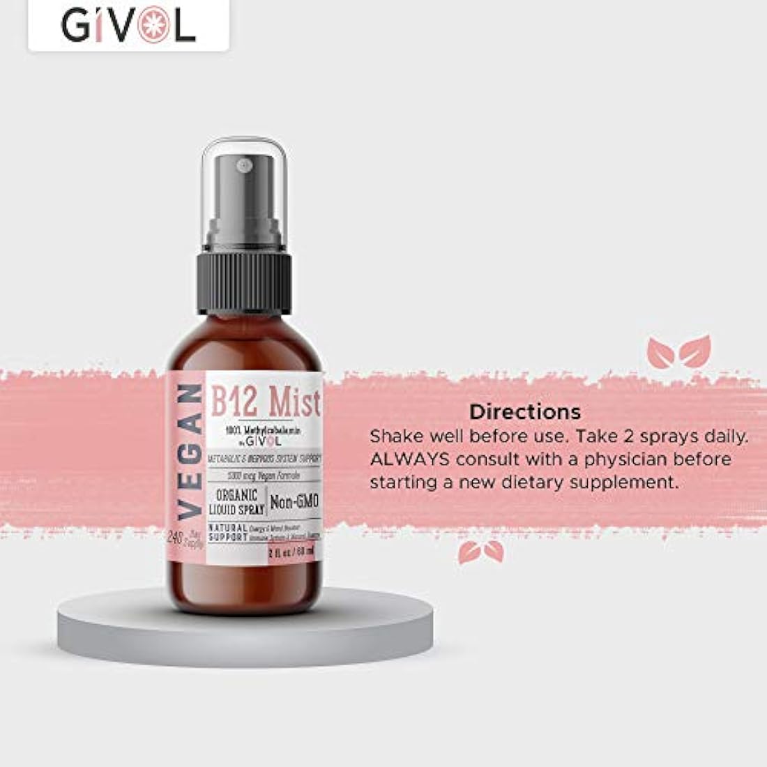 RECURSO LÓGICO Metilcobalamina vegana - Vitamina B12 Líquido