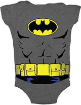 Batman Uniform Disfraz de Carbón Gris Snapsuit para Bebé