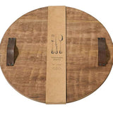 Tabla redonda de madera de gran tamaño
