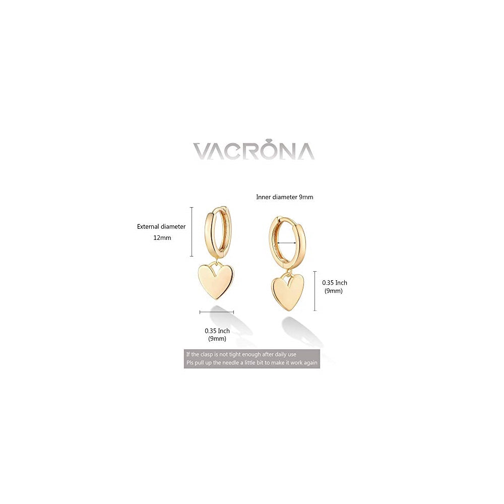 Pendientes de aro para mujer diseño de corazón