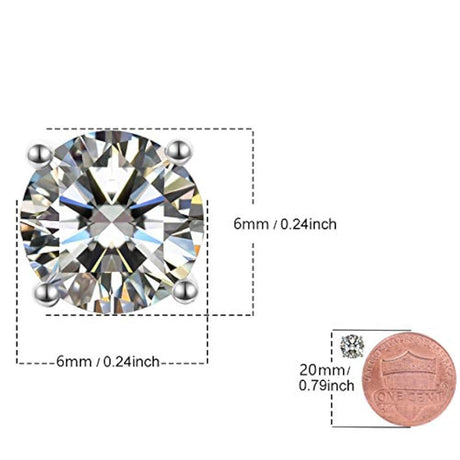 zarcillos de tueca de corte brillantes